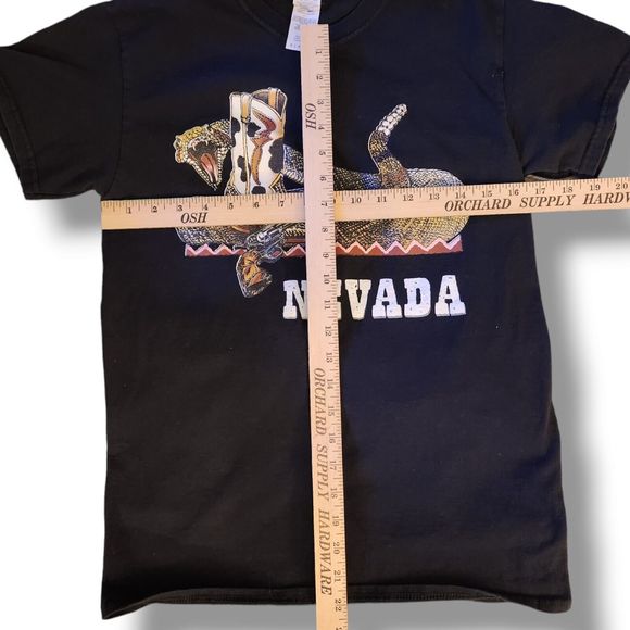 Nevada, Tourist T Shirt, Small, Gildan Vntg, Large Rattlesnake, Pistol, Boot - Picture 5 of 5